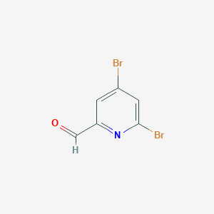 molecular formula C6H3Br2NO B13097193 4,6-Dibromopicolinaldehyde CAS No. 1060815-81-7