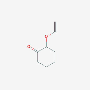 molecular formula C8H12O2 B13097210 2-(Vinyloxy)cyclohexanone 