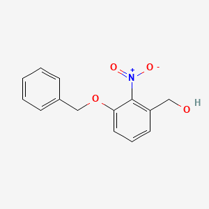 molecular formula C14H13NO4 B13097244 (3-(Benzyloxy)-2-nitrophenyl)methanol CAS No. 68847-71-2