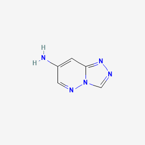 molecular formula C5H5N5 B13097252 [1,2,4]Triazolo[4,3-b]pyridazin-7-amine CAS No. 88511-72-2