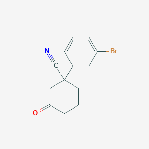 1-(3-Bromophenyl)-3-oxocyclohexanecarbonitrile