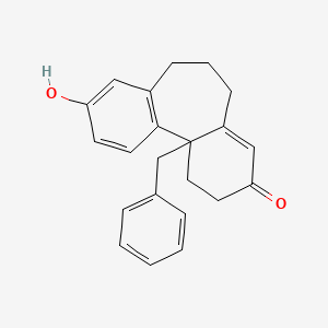 11B-Benzyl-9-hydroxy-5,6,7,11B-tetrahydro-1H-dibenzo[A,C][7]annulen-3(2H)-one