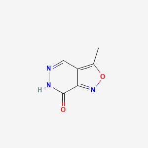 molecular formula C6H5N3O2 B13097304 3-Methylisoxazolo[3,4-d]pyridazin-7-ol 