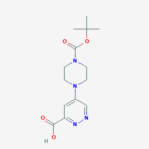 5-(4-(tert-Butoxycarbonyl)piperazin-1-yl)pyridazine-3-carboxylicacid