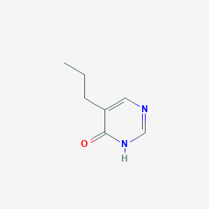 molecular formula C7H10N2O B13097349 5-Propylpyrimidin-4(1H)-one 