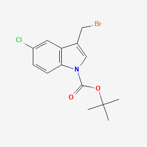 Tert-butyl 3-(bromomethyl)-5-chloro-1H-indole-1-carboxylate