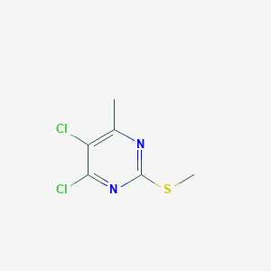 molecular formula C6H6Cl2N2S B13097420 4,5-Dichloro-6-methyl-2-(methylthio)pyrimidine 