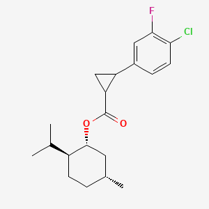 (1R,2S,5R)-2-Isopropyl-5-methylcyclohexyl 2-(4-chloro-3-fluorophenyl)cyclopropanecarboxylate