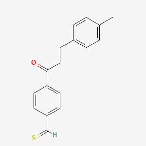 4-[3-(4-Methylphenyl)propanoyl]thiobenzaldehyde