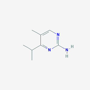 molecular formula C8H13N3 B13097466 4-Isopropyl-5-methylpyrimidin-2-amine CAS No. 35733-55-2