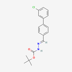 tert-Butyl 2-((3'-chloro-[1,1'-biphenyl]-4-yl)methylene)hydrazinecarboxylate