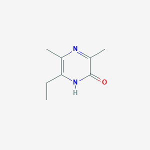 molecular formula C8H12N2O B13097549 6-Ethyl-3,5-dimethylpyrazin-2(1H)-one CAS No. 68808-17-3