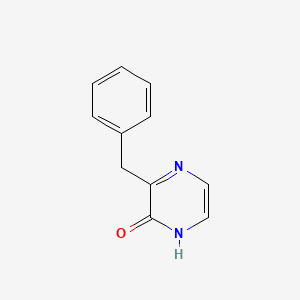 molecular formula C11H10N2O B13097628 3-Benzylpyrazin-2(1H)-one 