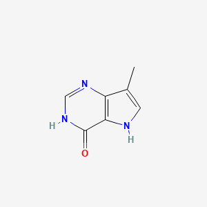 7-Methyl-5H-pyrrolo[3,2-d]pyrimidin-4-ol