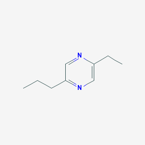 molecular formula C9H14N2 B13097678 2-Ethyl-5-propylpyrazine CAS No. 29461-08-3