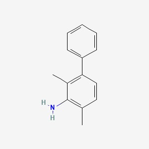 molecular formula C14H15N B13097709 2,4-Dimethyl-[1,1'-biphenyl]-3-amine 