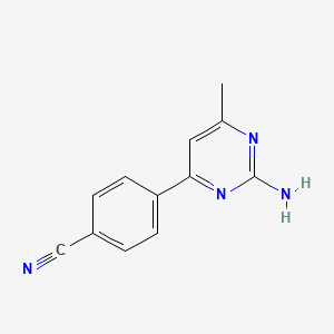 4-(2-Amino-6-methylpyrimidin-4-YL)benzonitrile