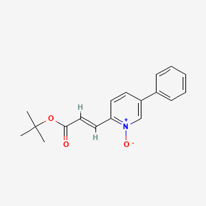 2-(3-(tert-Butoxy)-3-oxoprop-1-en-1-yl)-5-phenylpyridine 1-oxide