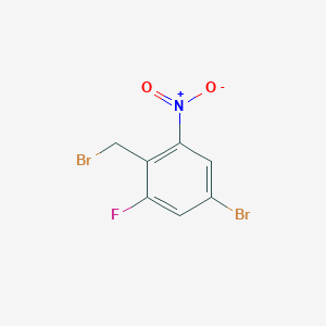 5-Bromo-2-(bromomethyl)-1-fluoro-3-nitrobenzene