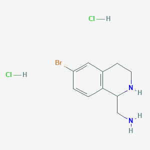 (6-Bromo-1,2,3,4-tetrahydroisoquinolin-1-yl)methanamine dihydrochloride