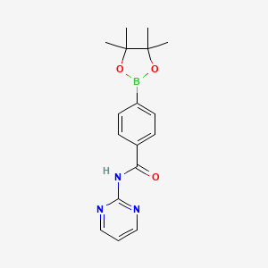 N-(pyrimidin-2-yl)-4-(4,4,5,5-tetramethyl-1,3,2-dioxaborolan-2-yl)benzamide