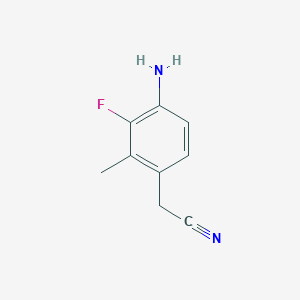 2-(4-Amino-3-fluoro-2-methylphenyl)acetonitrile