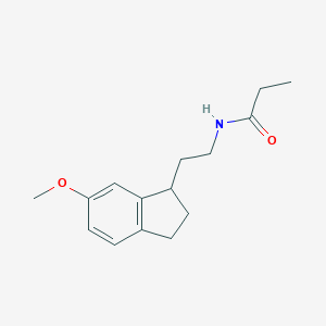 B130979 rac-N-[2-(2,3-Dihydro-6-methoxy-1H-inden-1-yl)ethyl]propanamide CAS No. 178677-89-9