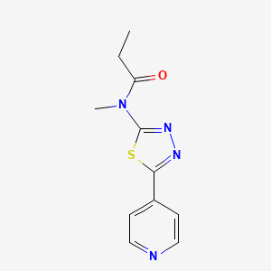 N-Methyl-N-(5-(pyridin-4-yl)-1,3,4-thiadiazol-2-yl)propionamide