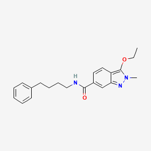 2H-Indazole-6-carboxamide, 3-ethoxy-2-methyl-N-(4-phenylbutyl)-