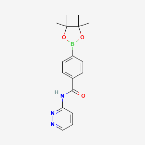 N-(pyridazin-3-yl)-4-(4,4,5,5-tetramethyl-1,3,2-dioxaborolan-2-yl)benzamide