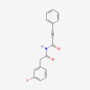 N-(2-(3-Fluorophenyl)acetyl)-3-phenylpropiolamide