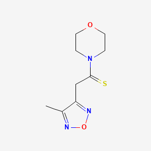 2-(4-Methyl-1,2,5-oxadiazol-3-yl)-1-morpholinoethanethione