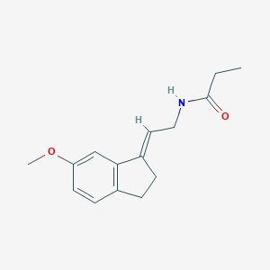 molecular formula C15H19NO2 B130985 (E)-N-[2-(2,3-二氢-6-甲氧基-1H-茚-1-亚甲基)乙基]丙酰胺 CAS No. 196597-82-7