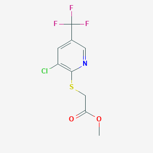 B1309852 Methyl (3-chloro-5-(trifluoromethyl)pyridin-2-ylsulfanyl)acetate CAS No. 1024368-23-7