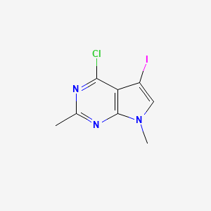 4-Chloro-5-iodo-2,7-dimethyl-7H-pyrrolo[2,3-d]pyrimidine