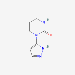 1-(1h-Pyrazol-3-yl)tetrahydropyrimidin-2(1h)-one