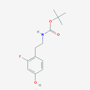 tert-Butyl 2-fluoro-4-hydroxyphenethylcarbamate