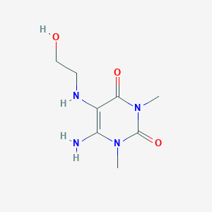 6-Amino-5-((2-hydroxyethyl)amino)-1,3-dimethylpyrimidine-2,4(1H,3H)-dione