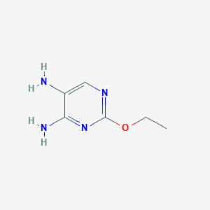 molecular formula C6H10N4O B13098713 2-Ethoxypyrimidine-4,5-diamine 