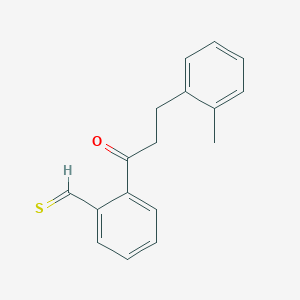 2-[3-(2-Methylphenyl)propanoyl]thiobenzaldehyde