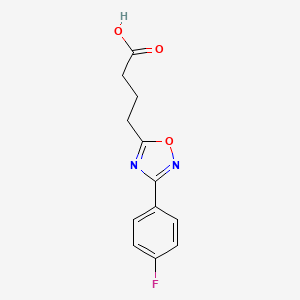 B1309887 4-[3-(4-Fluorophenyl)-1,2,4-oxadiazol-5-yl]butanoic acid CAS No. 883541-64-8