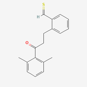 2-[3-(2,6-Dimethylphenyl)-3-oxopropyl]thiobenzaldehyde