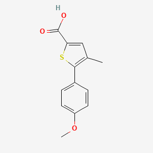 B1309889 5-(4-Methoxy-phenyl)-4-methyl-thiophene-2-carboxylic acid CAS No. 878680-51-4