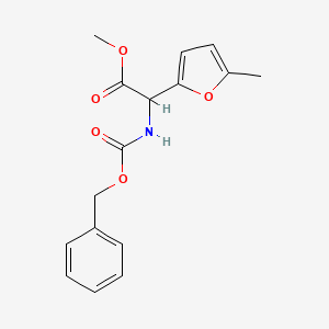 Methyl 2-(((benzyloxy)carbonyl)amino)-2-(5-methylfuran-2-YL)acetate