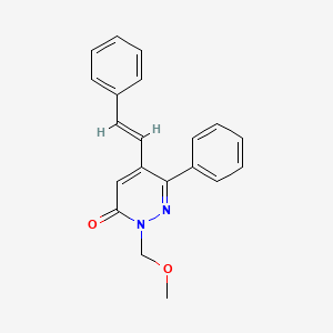 2-(Methoxymethyl)-6-phenyl-5-styrylpyridazin-3(2H)-one