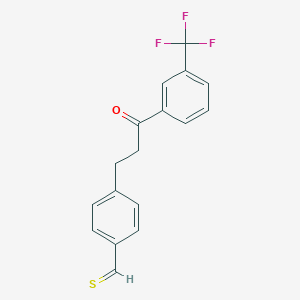 4-[3-Oxo-3-[3-(trifluoromethyl)phenyl]propyl]thiobenzaldehyde