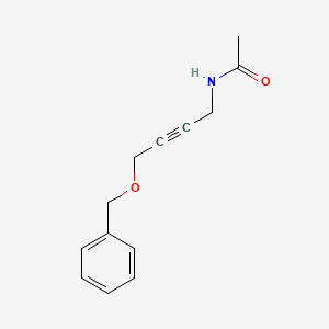 molecular formula C13H15NO2 B13099030 N-(4-(Benzyloxy)but-2-yn-1-yl)acetamide 