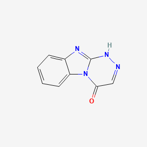 molecular formula C9H6N4O B13099077 [1,2,4]Triazino[4,3-a]benzimidazol-4(1H)-one CAS No. 257955-44-5