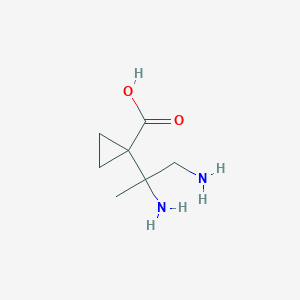 1-(1,2-Diaminopropan-2-YL)cyclopropanecarboxylic acid