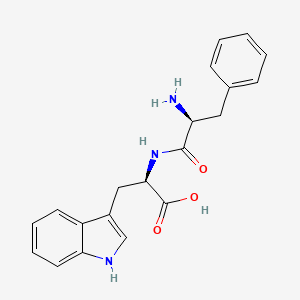 molecular formula C20H21N3O3 B13099147 D-Tryptophan, N-L-phenylalanyl- CAS No. 66421-20-3